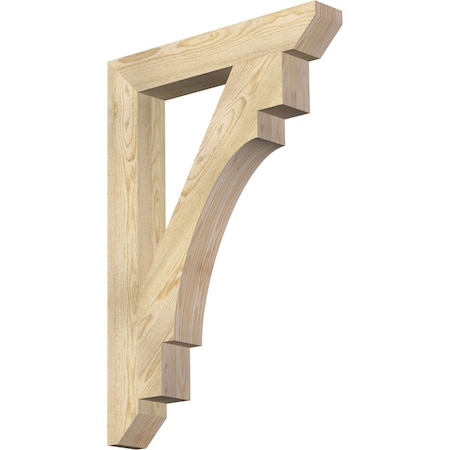 Merced Slat Rough Sawn Bracket, Douglas Fir, 4W X 26D X 38H